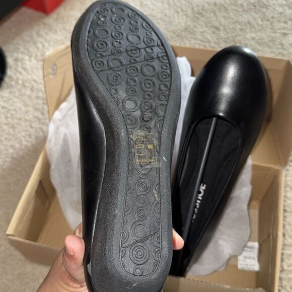 Womens black loafer wedges  size 9 NIB - Picture 4 of 9